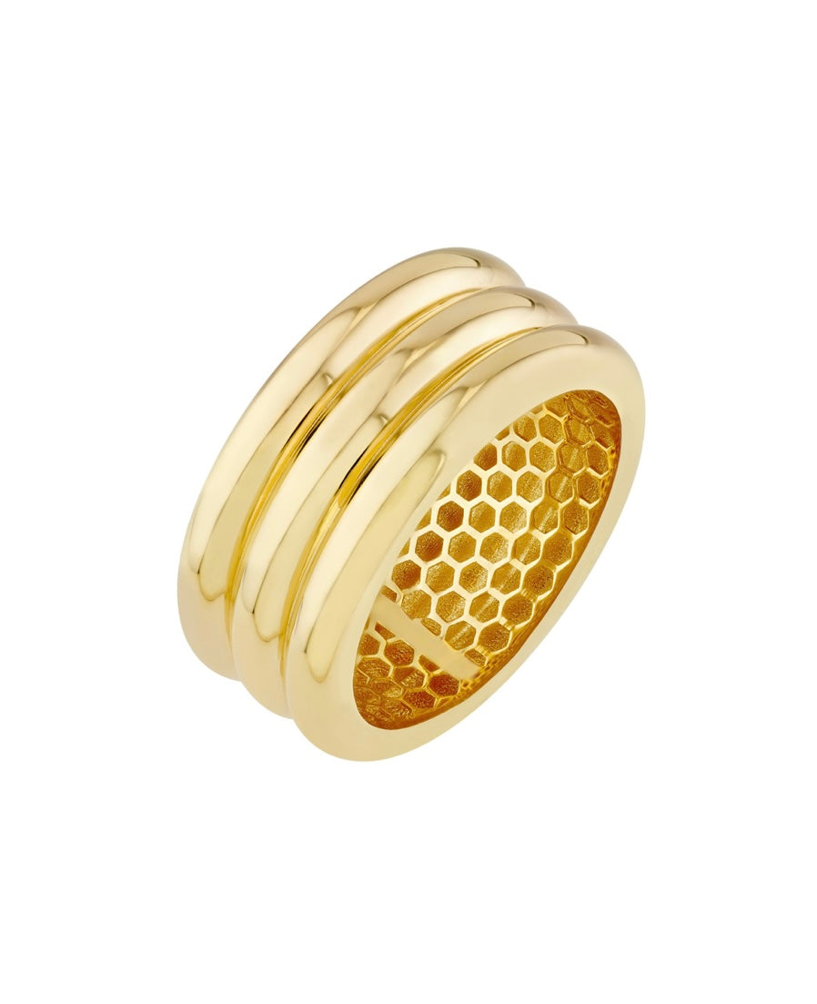 Triple Ridge Band Ring