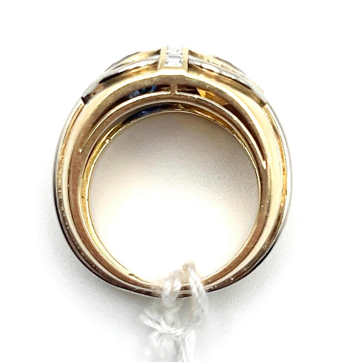 Yellow & Blue Sapphire Ring 18k