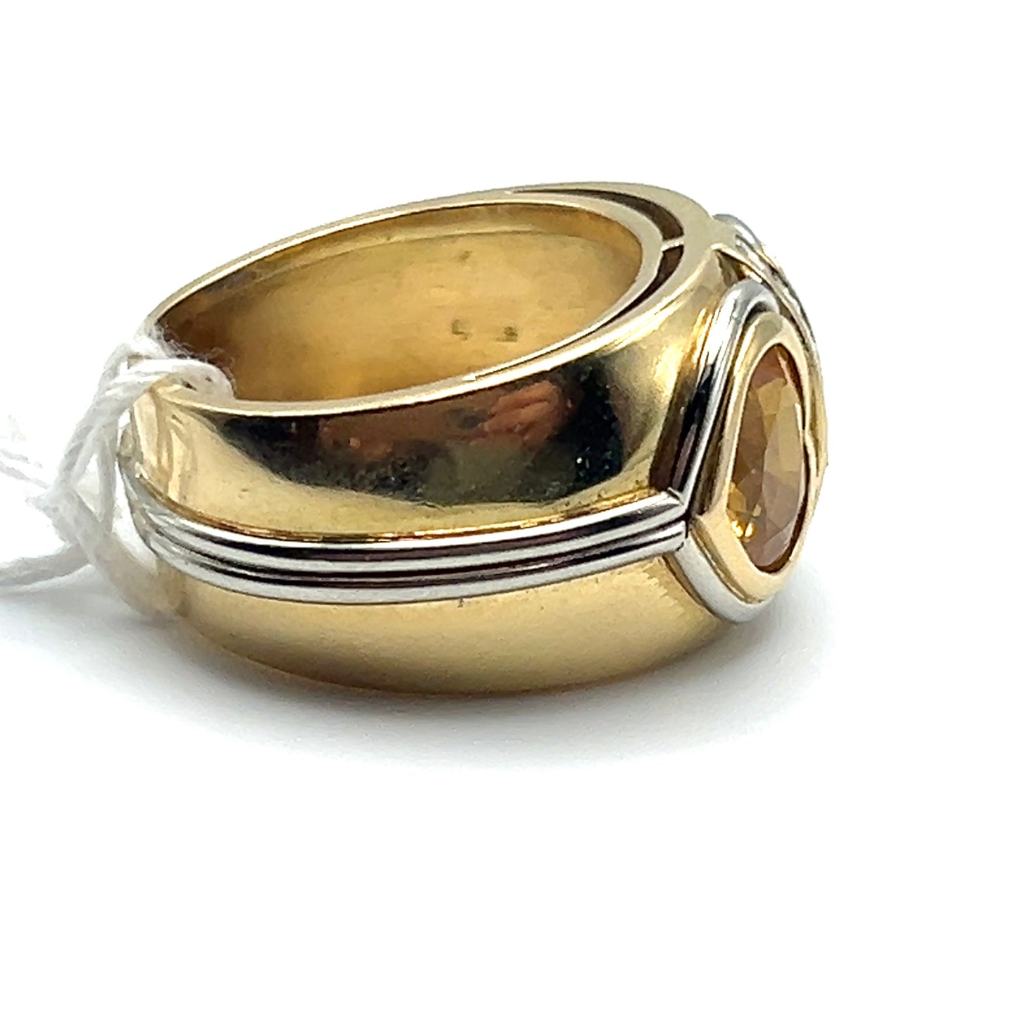 Yellow & Blue Sapphire Ring 18k