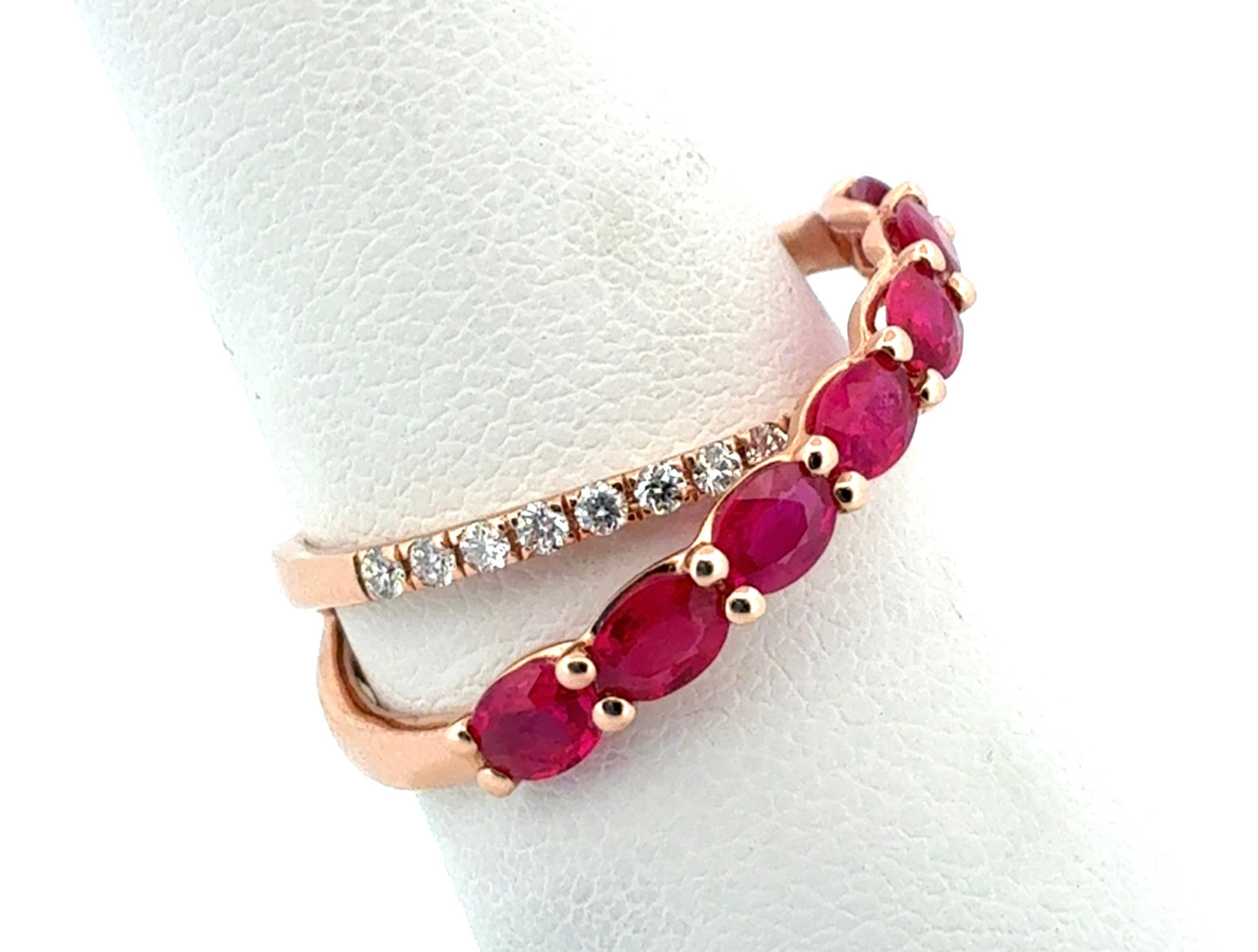 EFFY Ruby & Diamond CrissCross Ring