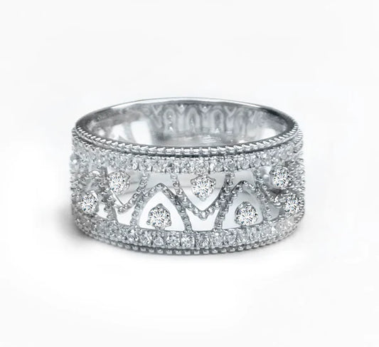 Antique Style Diamond Band