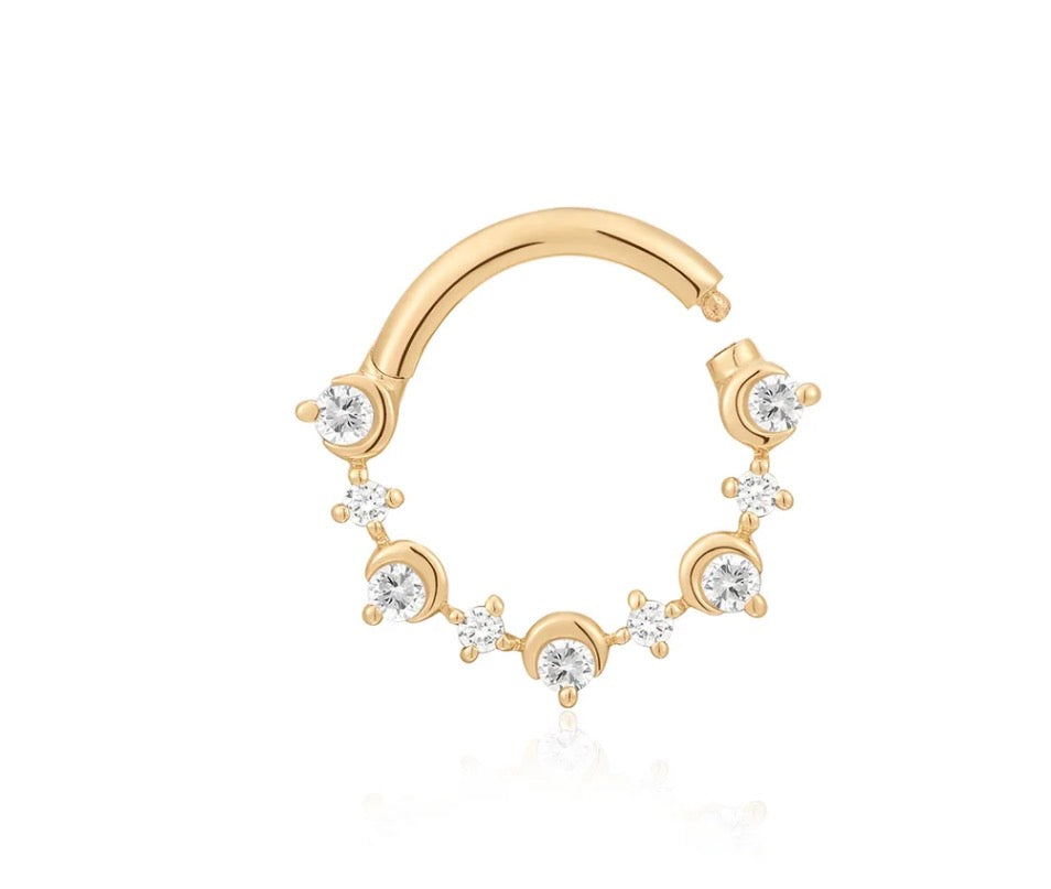 AMARA |  Bezel Half Moon Lab Grown Diamond Clicker