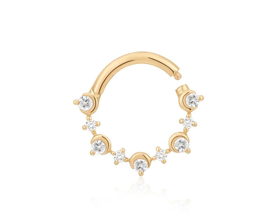 AMARA |  Bezel Half Moon Lab Grown Diamond Clicker
