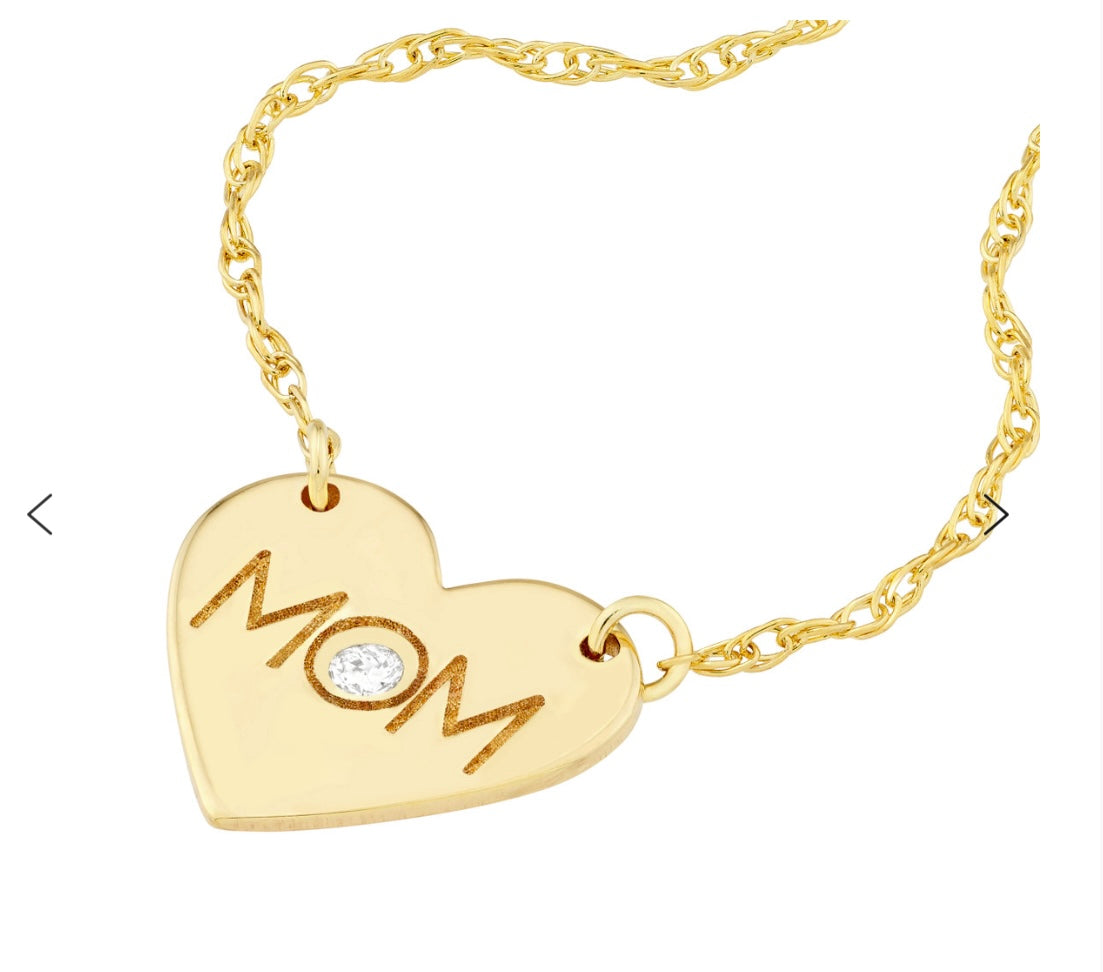 Diamond Mom Necklace