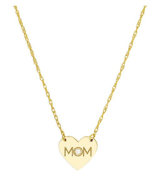 Diamond Mom Necklace
