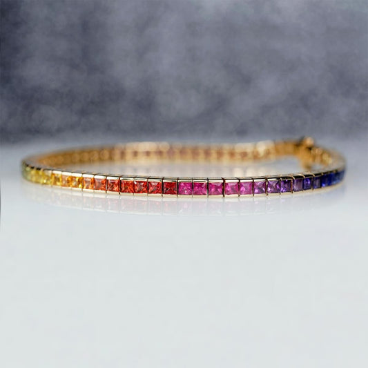 Rainbow Sapphire Bracelet