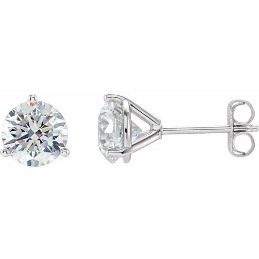 14K White 1/2 CTW Natural Diamond Stud Earrings